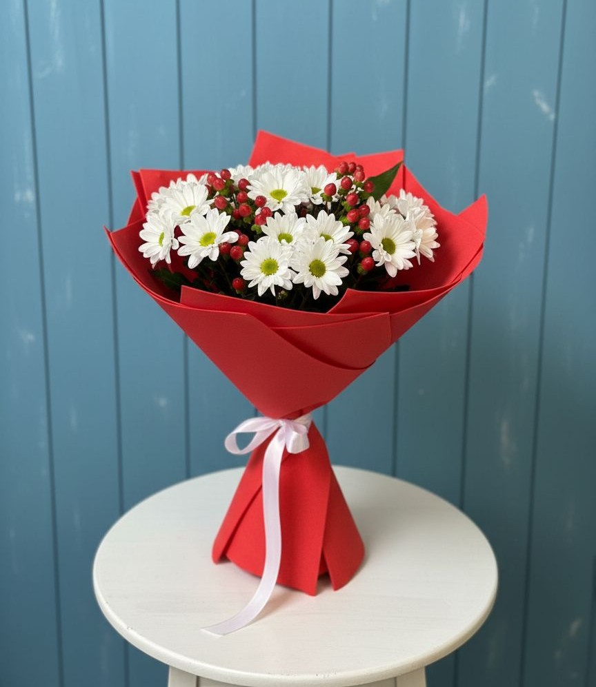 Букет цветов из: Хризантемы в Новоникольское