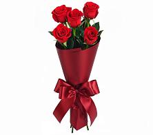 Букет 5 Красных роз Эдлесс Лав в Новоникольское