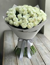 Букет 35 Белых роз в Новоникольское