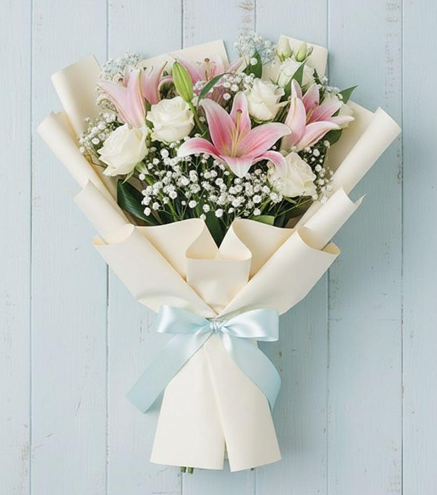 Букет цветов из: Лилии в Новоникольское