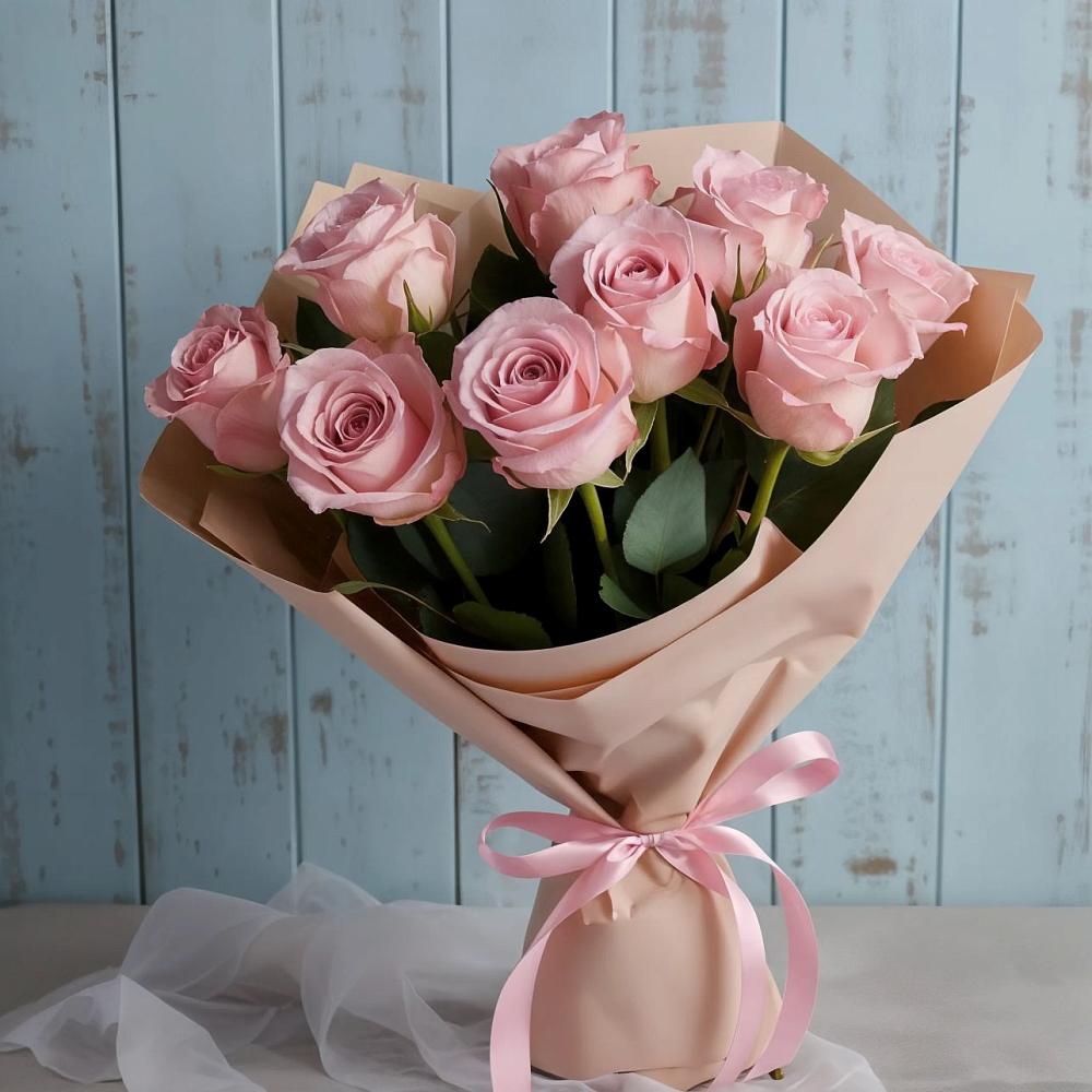 Букет цветов из: Розы в Новоникольское