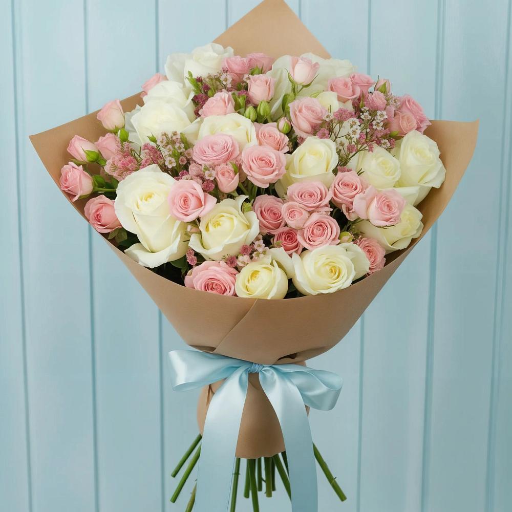 Букет цветов из: Розы в Новоникольское