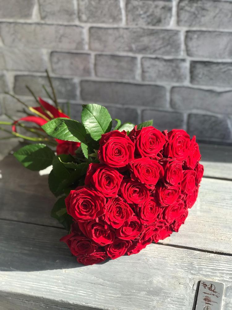 Букет Красные розы Фридом в Новоникольское