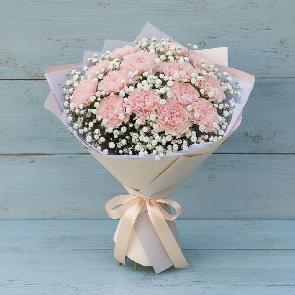 Букет цветов из: Гвоздики в Новоникольское