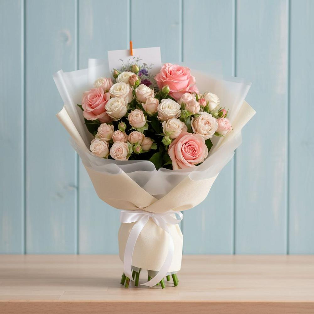 Букет цветов из: Розы в Новоникольское