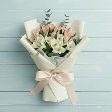 Букет цветов из:  Альстромерии в Новоникольское