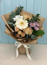 Букет цветов из:  Герберы и Хризантемы #REPLACE_PRED# Новоникольское