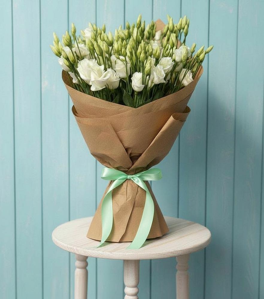 Букет цветов из: Лизиантусы в Новоникольское