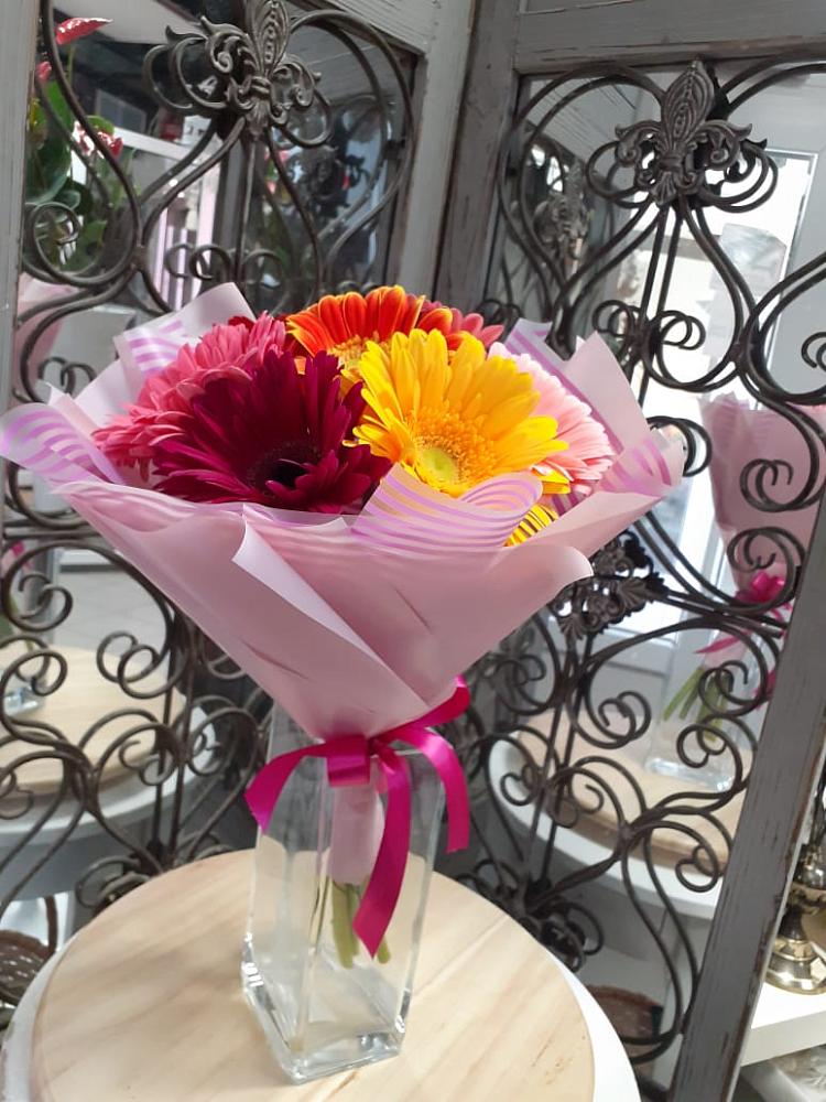 Букет цветов из: Герберы в Новоникольское