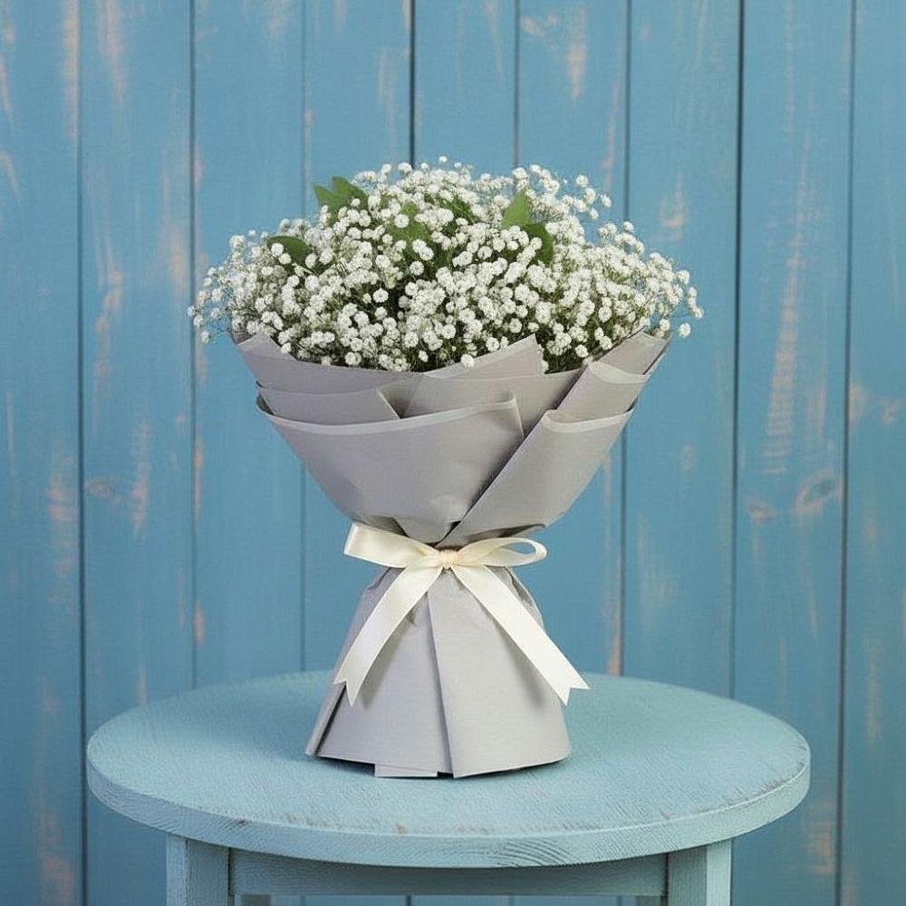 Букет цветов из: Гипсофила в Новоникольское