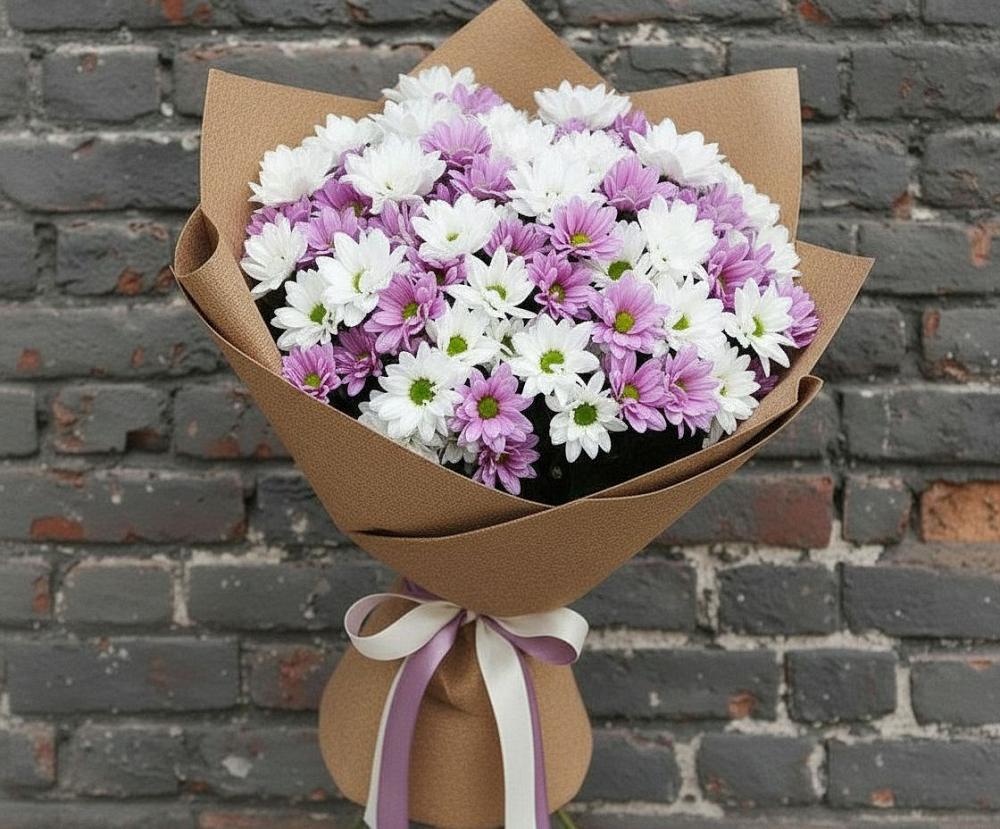 Букет цветов из: Хризантемы в Новоникольское