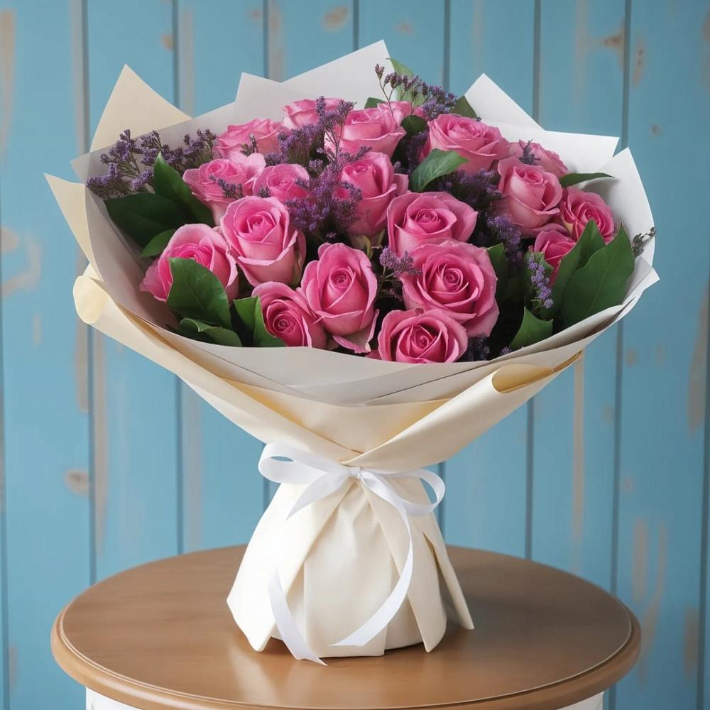 Букет цветов из: Розы в Новоникольское