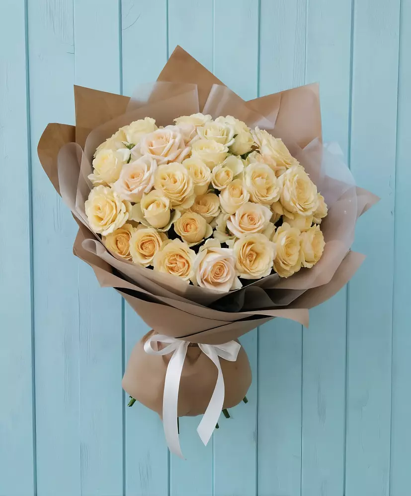 Букет Кремовое облако в Новоникольское