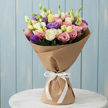 Букет цветов из:  Лизиантусы в Новоникольское