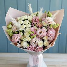 Букет цветов из:  Альстромерии и Розы в Новоникольское